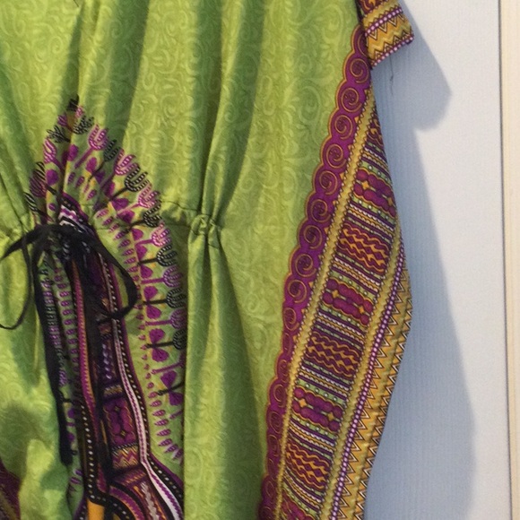 Green maxi caftan - Picture 2 of 5
